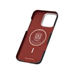 Husa de protectie Pitaka MagEZ 5 pentru iPhone 16 Pro NoProblemo Tactile Woven, Fosforescenta