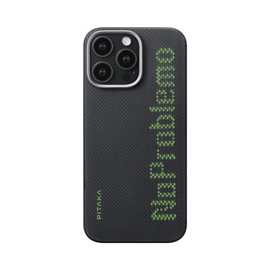Husa de protectie Pitaka MagEZ 5 pentru iPhone 16 Pro Max NoProblemo Tactile Woven, Fosforescenta (PITAKA, iPhone 16 Pro Max) by www.silkase.ro Husa de protectie Pitaka MagEZ 5 pentru iPhone 16 Pro Max NoProblemo Tactile Woven, Fosforescenta (iPhone 16 Pro Max, KI1601NOP) by www.silkase.ro