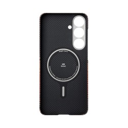 Husa PITAKA Tactile Woven compatibila cu Samsung Galaxy S25 Plus Sunset