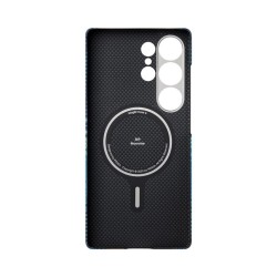 Husa PITAKA Tactile Woven Case pentru Samsung Galaxy S25 Ultra, MagSafe, Moonrise