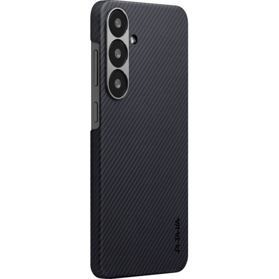 Husa de protectie Pitaka pentru Samsung Galaxy S25 MagEZ 6 Case Twill Negru/gri (S25, KS2501) by www.silkase.ro