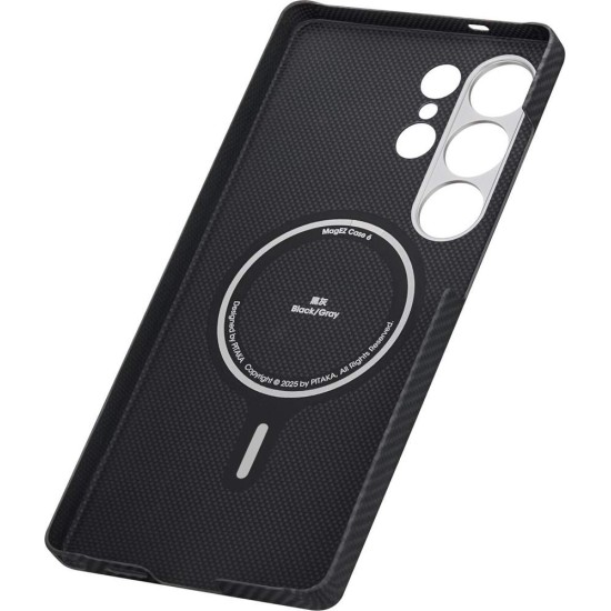 Husa PITAKA Ultra-Slim Case pentru Samsung Galaxy S25 Ultra, MagSafe, negru/gri (PITAKA, S25 Ultra) by www.silkase.ro Husa PITAKA Ultra-Slim Case pentru Samsung Galaxy S25 Ultra, MagSafe, negru/gri (S25 Ultra, KS2501U) by www.silkase.ro