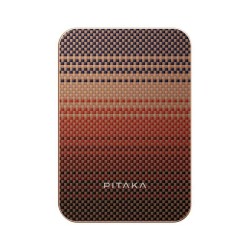 Baterie externa Pitaka Qi2, model Sunset