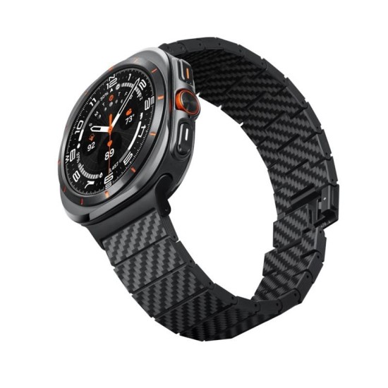 Curea carbon Pitaka compatibila cu Samsung Galaxy Watch Ultra 47mm Black (PITAKA, Ingredi) by www.silkase.ro Curea carbon Pitaka compatibila cu Samsung Galaxy Watch Ultra 47mm Black (Ingredi, SAW2402) by www.silkase.ro