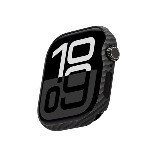 Husa Pitaka Air Case compatibila cu Apple Watch 10 42mm Black/Gray (Ingredi, AWB2404) by www.silkase.ro