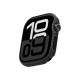 Husa Pitaka Air Case compatibila cu Apple Watch 10 42mm Black/Gray (Ingredi, AWB2404) by www.silkase.ro