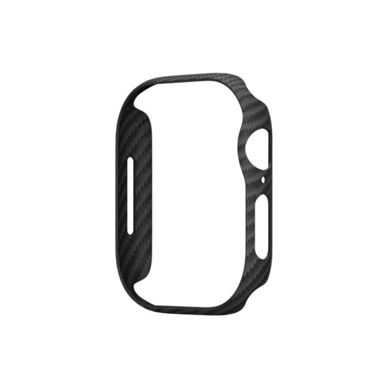 Husa Pitaka Air Case compatibila cu Apple Watch 10 42mm Black/Gray (Ingredi, AWB2404) by www.silkase.ro
