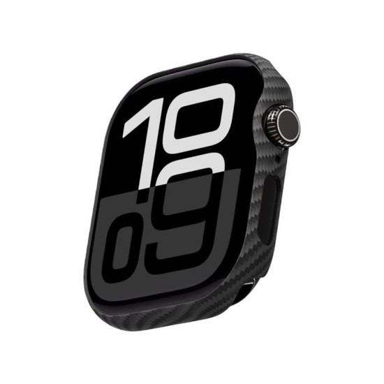 Husa Pitaka Air Case compatibila cu Apple Watch 10 46mm Black/Gray (PITAKA, Ingredi) by www.silkase.ro Husa Pitaka Air Case compatibila cu Apple Watch 10 46mm Black/Gray (Ingredi, AWB2401) by www.silkase.ro