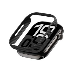 Husa Pitaka Air Case compatibila cu Apple Watch 10 46mm Black/Gray Husa Pitaka Air Case compatibila cu Apple Watch 10 46mm Black/Gray