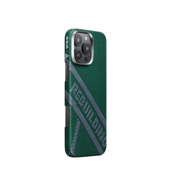 Husa PITAKA Tactile Woven Re-TROS compatibila cu iPhone 16 Pro Refining (iPhone 15 Pro, KI1602RTR) by www.silkase.ro
