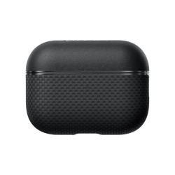 Husa magnetica din fibra de aramida Pitaka pentru AirPods Pro 2, negru/gri