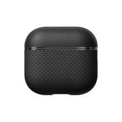 Carcasa Pitaka Aramid Fiber Magnetic Case pentru AirPods 4, negru/gri