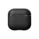 Carcasa Pitaka Aramid Fiber Magnetic Case pentru AirPods 4, negru/gri (4, APM2404) by www.silkase.ro
