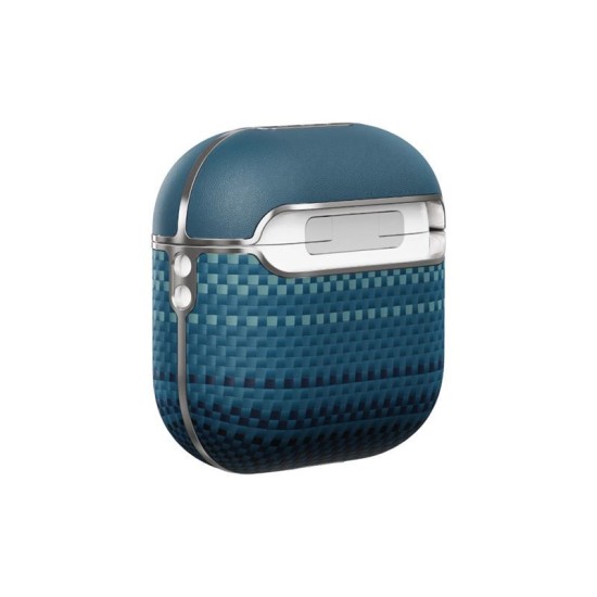 Carcasa Pitaka Aramid Fiber Magnetic Case pentru AirPods 4, moonrise (PITAKA, 4) by www.silkase.ro Carcasa Pitaka Aramid Fiber Magnetic Case pentru AirPods 4, moonrise (4, APM2406) by www.silkase.ro