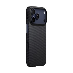 Husa ultra-subtire Pitaka pentru iPhone 17 Pro, negru/gri