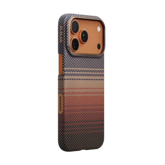 Husa ultra-subtire Pitaka pentru iPhone 17 Pro, model Sunset (iPhone 17 Pro, KI1702SP) by www.silkase.ro