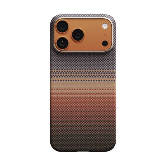 Husa ultra-subtire Pitaka pentru iPhone 17 Pro, model Sunset (iPhone 17 Pro, KI1702SP) by www.silkase.ro
