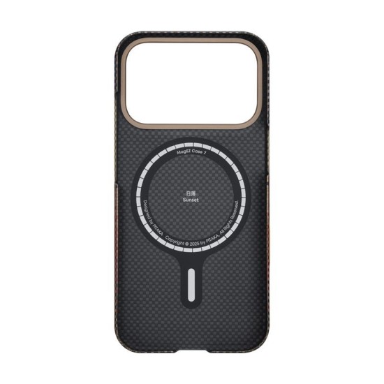 Husa ultra-subtire Pitaka pentru iPhone 17 Pro, model Sunset (iPhone 17 Pro, KI1702SP) by www.silkase.ro