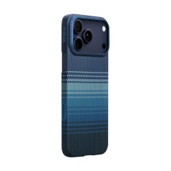 Husa ultra-subtire Pitaka pentru iPhone 17 Pro, model Moonrise