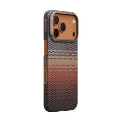 Husa ultra-subtire Pitaka pentru iPhone 17 Pro Max, model Sunset