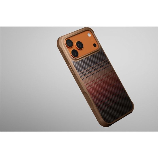 Husa de protectie Pitaka Aramid ProGuard pentru iPhone 17 Pro, model Sunset (iPhone 17 Pro, KI1702MGP) by www.silkase.ro