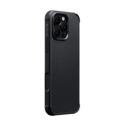 Husa de protectie din aramida Pitaka pentru iPhone 16 Pro Max, negru/gri
