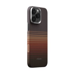 Husa ultra-subtire Pitaka cu PitaTap pentru iPhone 16 Pro Max, model Sunset