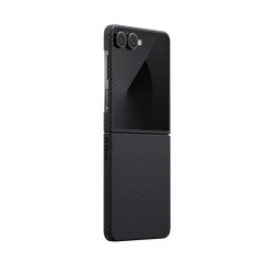 Husa Pitaka Ultra-Slim Case pentru Samsung Galaxy Z Flip 7, negru/gri