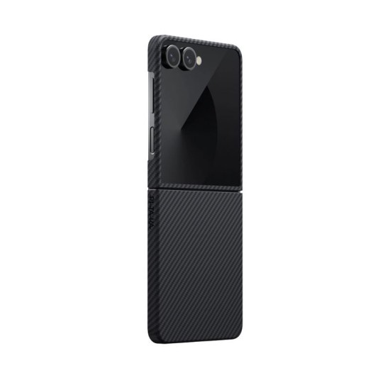 Husa Pitaka Ultra-Slim Case pentru Samsung Galaxy Z Flip 7, negru/gri (Pitaka, Z Flip7) by www.silkase.ro Husa Pitaka Ultra-Slim Case pentru Samsung Galaxy Z Flip 7, negru/gri (Z Flip7, FBFLIP7) by www.silkase.ro