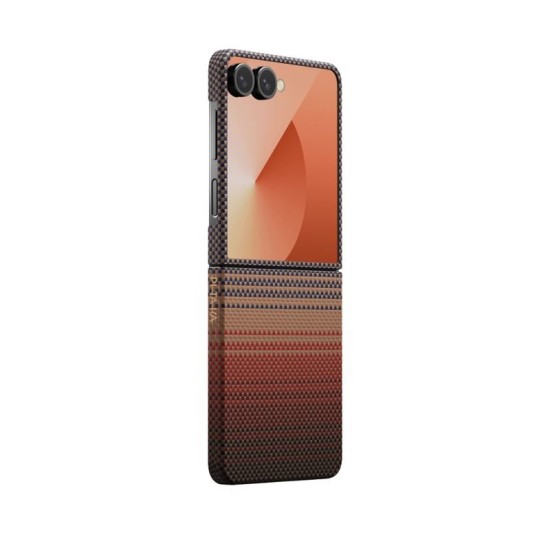 Husa Pitaka Ultra-Slim Case pentru Samsung Galaxy Z Flip 7, sunset (Z Flip7, FSFLIP7) by www.silkase.ro