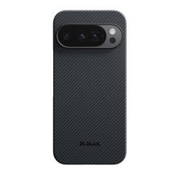 Husa ultra-subtire Pitaka pentru Google Pixel 10 Pro XL, negru/gri