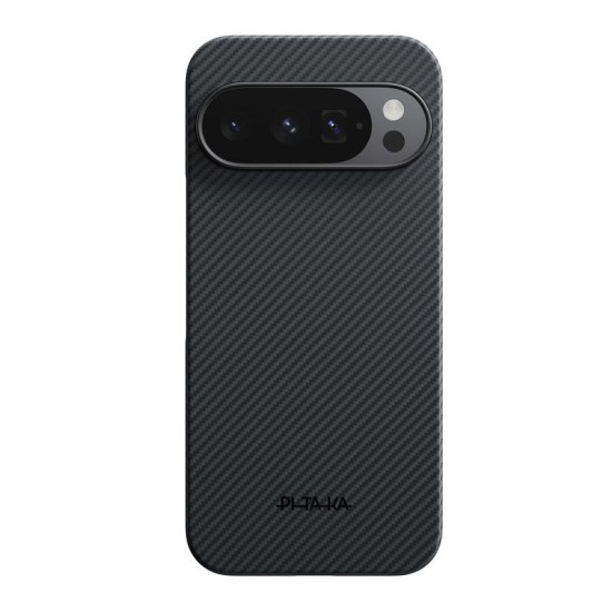 Husa ultra-subtire Pitaka pentru Google Pixel 10 Pro XL, negru/gri (Pixel 10 Pro XL, GPB2503) by www.silkase.ro