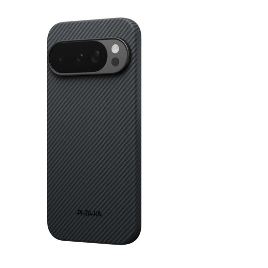 Husa ultra-subtire Pitaka pentru Google Pixel 10 Pro XL, negru/gri (Pixel 10 Pro XL, GPB2503) by www.silkase.ro