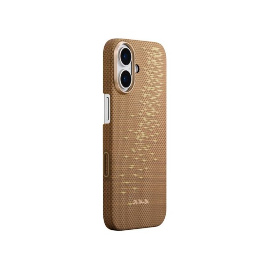 Husa ultra-subtire Pitaka pentru iPhone 17, model Golden Glint (Pitaka, Ingredi) by www.silkase.ro Husa ultra-subtire Pitaka pentru iPhone 17, model Golden Glint (Ingredi, KI1701AG) by www.silkase.ro