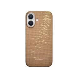 Husa ultra-subtire Pitaka pentru iPhone 17, model Golden Glint Husa ultra-subtire Pitaka pentru iPhone 17, model Golden Glint