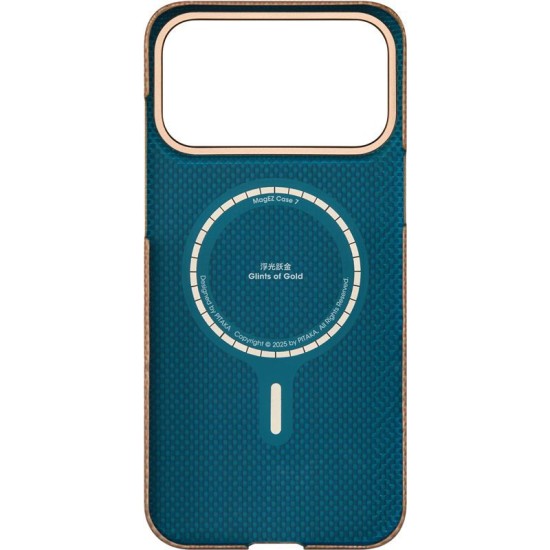 Husa ultra-subtire Pitaka pentru iPhone 17 Pro Max, model Golden Glint (iPhone 17 Pro Max, KI1707AG) by www.silkase.ro