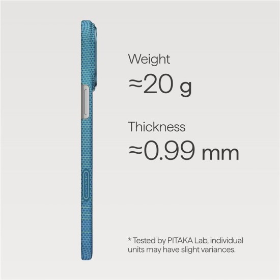 Husa ultra-subtire Pitaka pentru iPhone 17 Pro Max, model Lucid Blue (Pitaka, Ingredi) by www.silkase.ro Husa ultra-subtire Pitaka pentru iPhone 17 Pro Max, model Lucid Blue (iPhone 17 Pro Max, KI1708AG) by www.silkase.ro