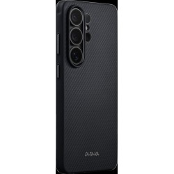 Husa Pitaka Cairn cu Buton Aaron pentru Samsung Galaxy S26 Ultra, Negru/Gri