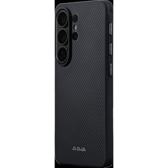 Husa Pitaka Cairn cu Buton Aaron pentru Samsung Galaxy S26 Ultra, Negru/Gri (S26 Ultra, PBS2601U) by www.silkase.ro