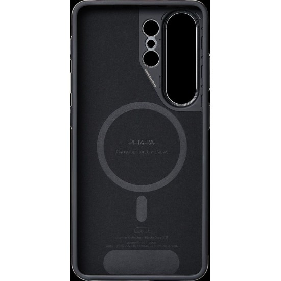 Husa Pitaka Cairn cu Buton Aaron pentru Samsung Galaxy S26 Ultra, Negru/Gri (S26 Ultra, PBS2601U) by www.silkase.ro