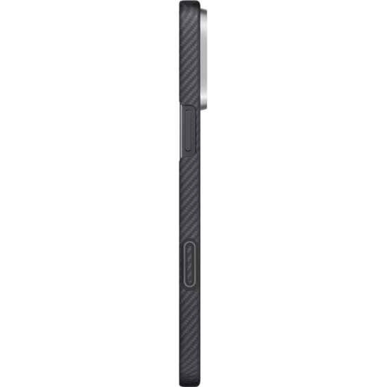 Husă Pitaka Ultra-Slim pentru iPhone 16 Pro, Black/Grey (PitaTap) (iPhone 16 Pro, KI1602PA) by www.silkase.ro