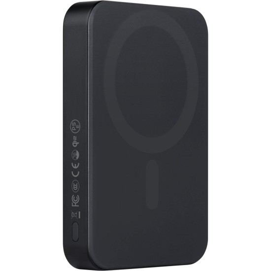 Baterie Externa Pitaka Power Bank Qi2, 10 000 mAh, MagSafe, Black/Grey (Baterii Externe (Powerbanks), PBQ2501) by www.silkase.ro