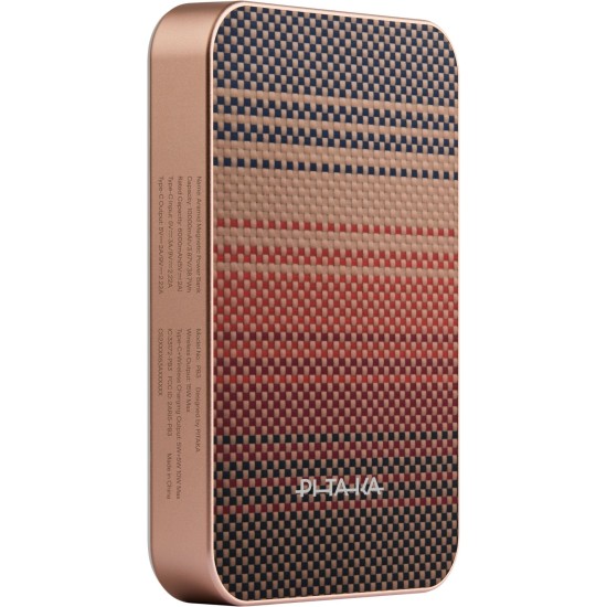 Baterie Externă Pitaka Power Bank Qi2, 10.000 mAh, Ediție Sunset Baterie Externă Pitaka Power Bank Qi2, 10.000 mAh, Ediție Sunset (Incarcatoare, PBQ2502) by www.silkase.ro