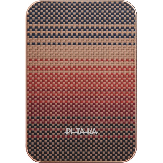 Baterie Externă Pitaka Power Bank Qi2, 10.000 mAh, Ediție Sunset Baterie Externă Pitaka Power Bank Qi2, 10.000 mAh, Ediție Sunset (Incarcatoare, PBQ2502) by www.silkase.ro