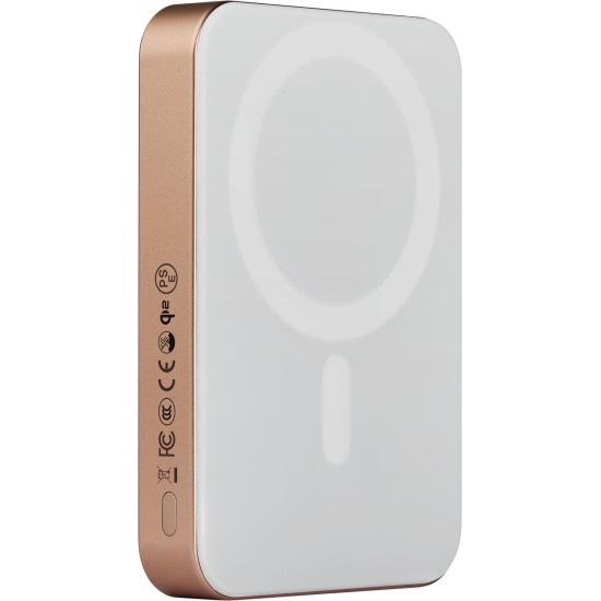 Baterie Externă Pitaka Power Bank Qi2, 10.000 mAh, Golden Glint (Baterii Externe (Powerbanks), PBQ2504) by www.silkase.ro