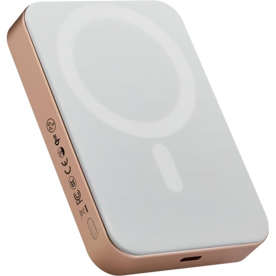 Baterie Externă Pitaka Power Bank Qi2, 10.000 mAh, Golden Glint (Baterii Externe (Powerbanks), PBQ2504) by www.silkase.ro