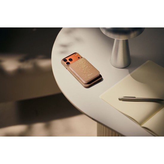 Baterie Externă Pitaka Power Bank Qi2, 10.000 mAh, Golden Glint (Baterii Externe (Powerbanks), PBQ2504) by www.silkase.ro