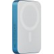 Baterie Externă Pitaka Power Bank Qi2, 10 000 mAh, Wireless Charging, Lucid Blue (Baterii Externe, PBQ2505) by www.silkase.ro