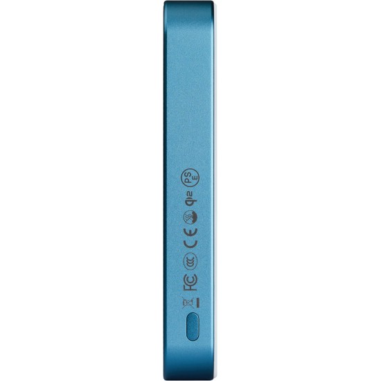 Baterie Externă Pitaka Power Bank Qi2, 10 000 mAh, Wireless Charging, Lucid Blue (Baterii Externe, PBQ2505) by www.silkase.ro