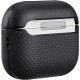 Husă Magnetică Pitaka din Fibră de Aramidă pentru AirPods Pro 3, Black/Grey (Pro 3, APM2501) by www.silkase.ro